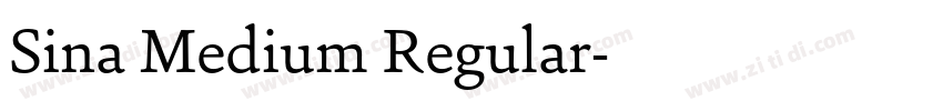 Sina Medium Regular字体转换